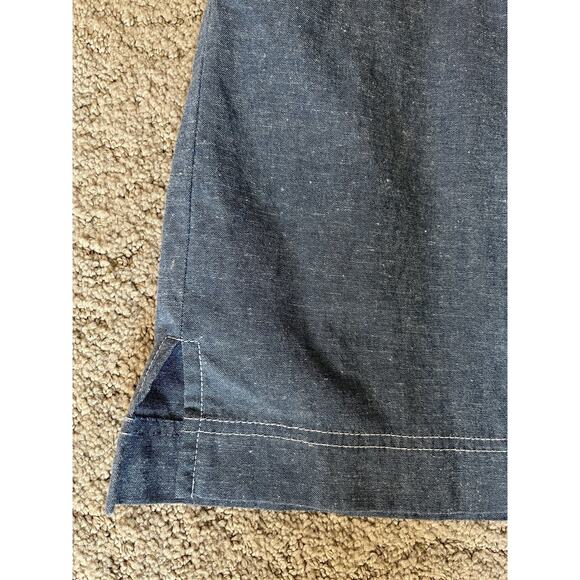 Alfred Dunner Blue Pull On Skort Skirt Women's 16 Pull On Elastic Waist Cotton - Picture 2 of 6